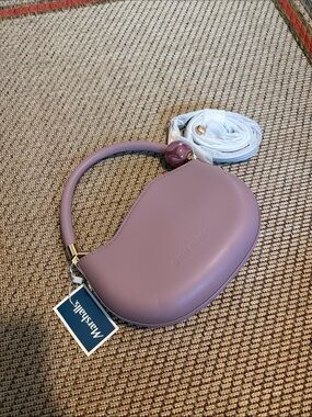 NWT Melie Biianco Mauve Dome Top-Handle Mini Bag